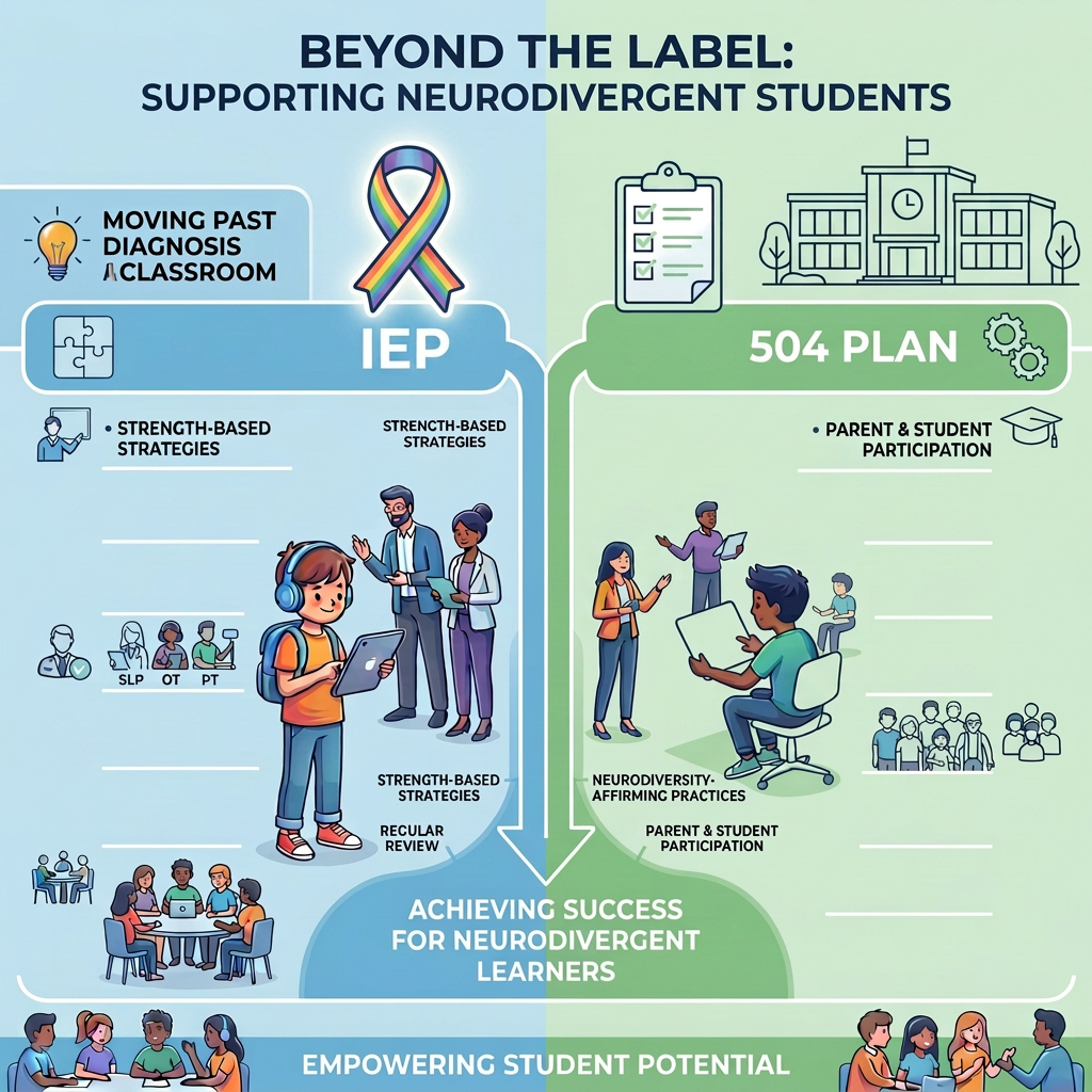 Beyond the Label: Supporting Neurodivergent Students Through IEPs vs. 504s in 2026